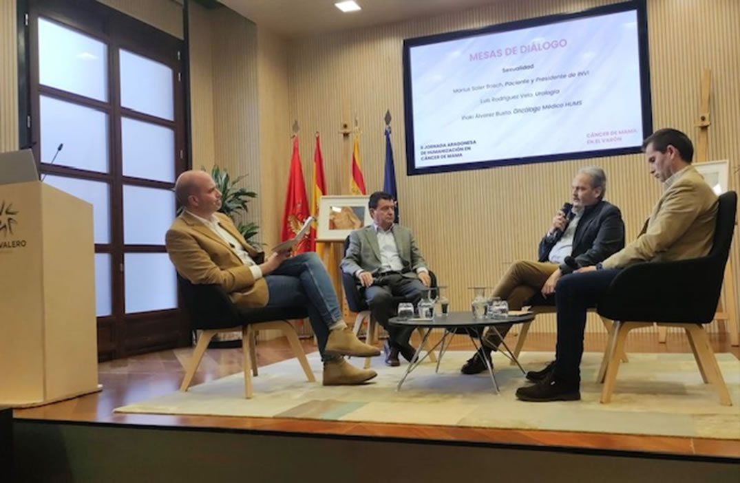 El Dr. Rodríguez Vela, en la II Jornada Aragonesa de Humanización del Cáncer de Mama en el varón