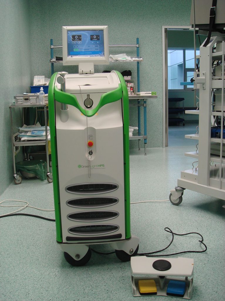 Láser verde XPS en próstata